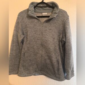 Columbia Gray Jacket with Herringbone Detail